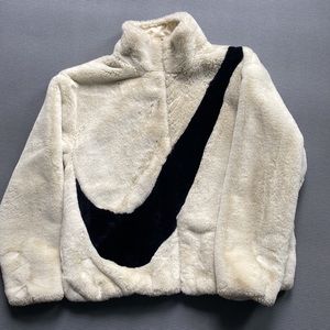 Nike faux fur jacket